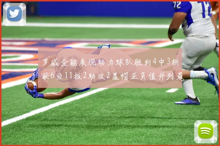 罗威全能表现助力球队胜利4中3斩获6分11板2助攻2盖帽正负值并列最高